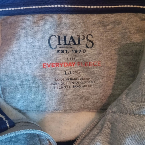 Chaps fleece mens sweater - Picture 7 of 8